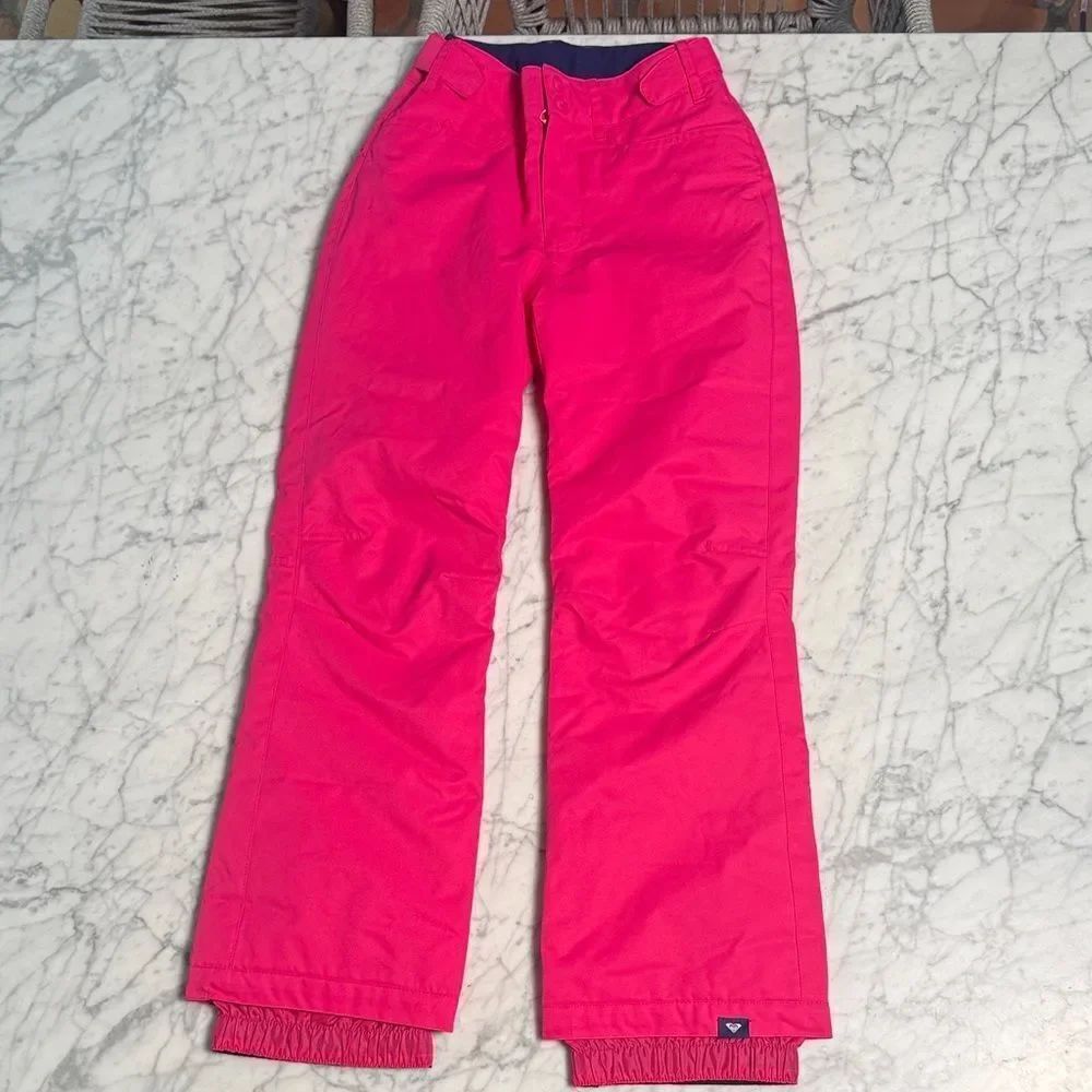 Roxy Sz 12 Hot Pink Ski Snow Pants Bottoms Dry Flight